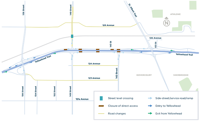 Project Area from 156 Street to St. Albert Trail
