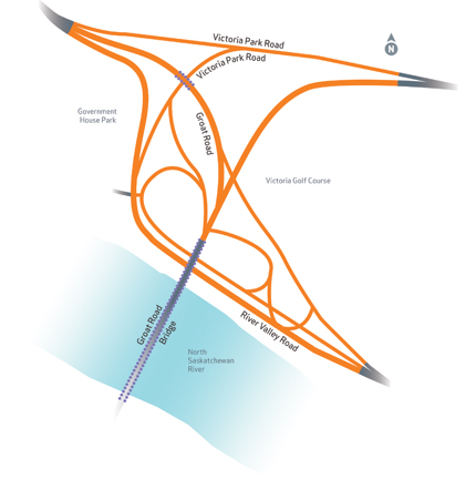 River Valley Road / Groat Road Interchange - Project Limits