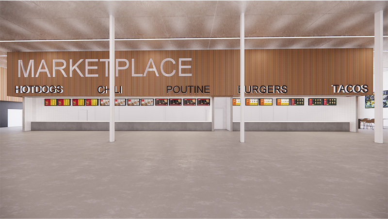East Market Concessions rendering