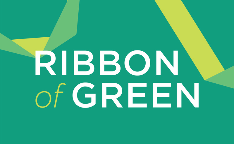 Ribbon of Green logo/graphic