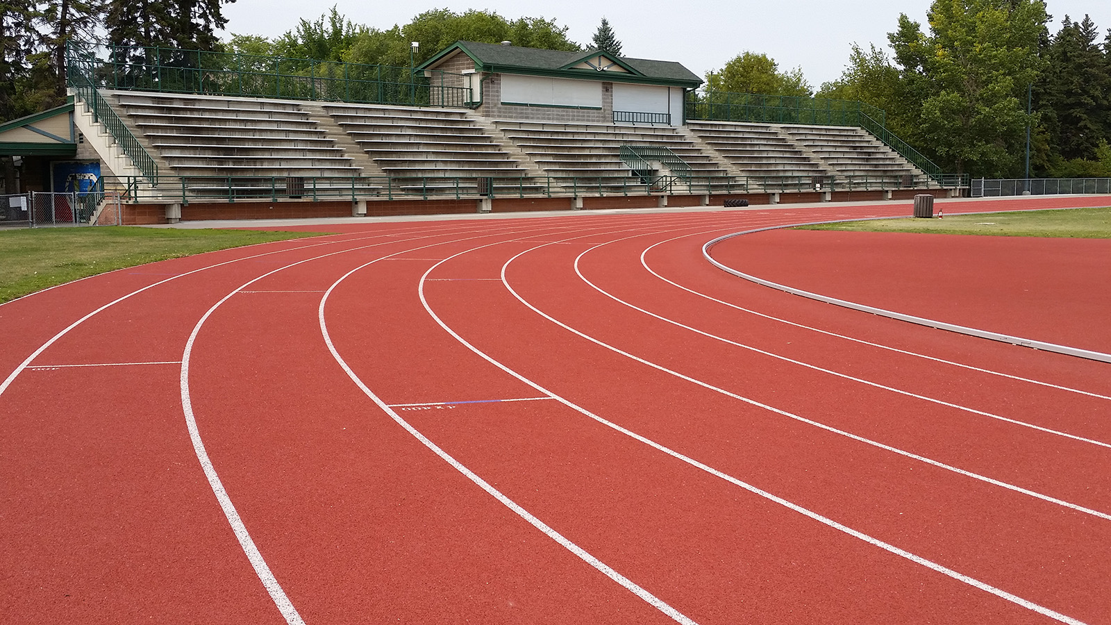 Outdoor running track at Rollie Miles Athletic Field