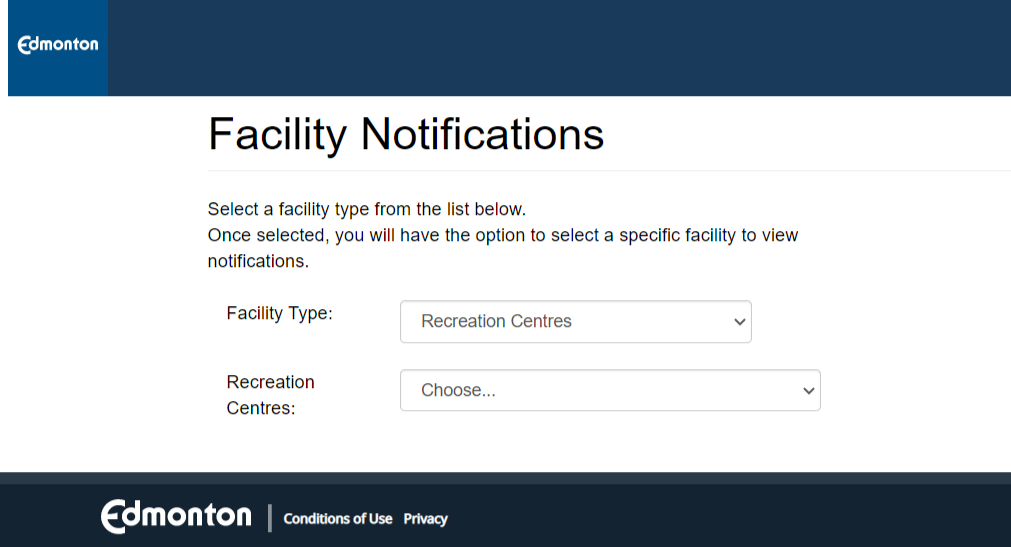 facility notifications