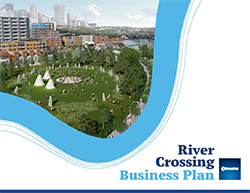 Screenshot of the River Crossing Business Plan Report cover.