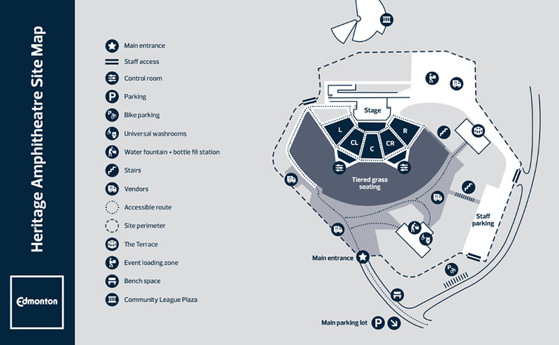 amphitheatre site map