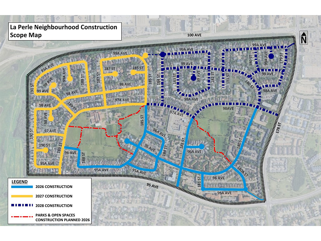 La Perle Neighbourhood Construction Scope Map