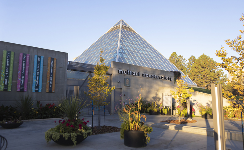 Muttart Conservatory exterior