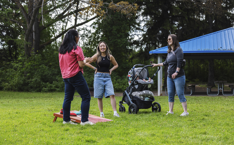 People in a park