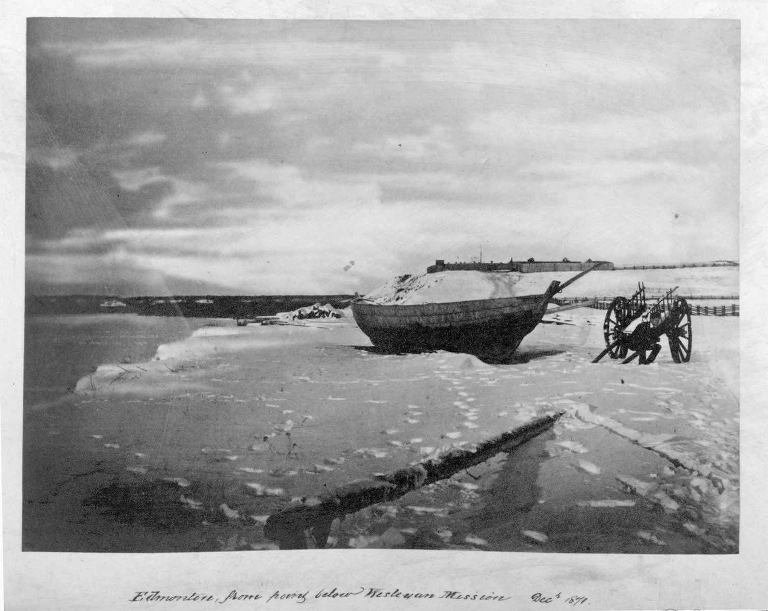 York Boat and Red River Cart, December 1871.
