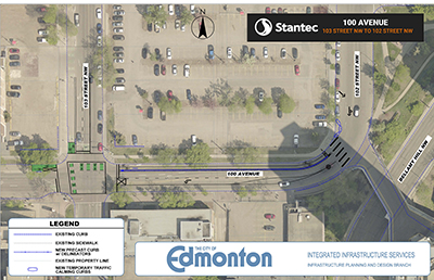 103 Street to 100 Street AcTi map