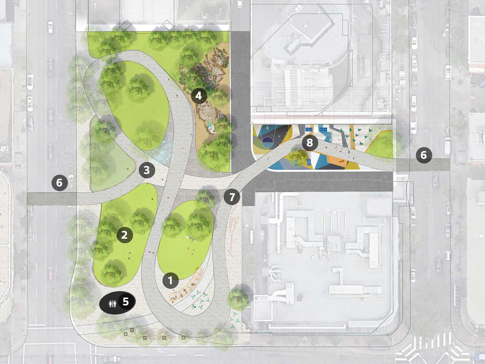 Concept Option 2 Plan View: Beaver Hills House Park