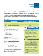 Senior Annual Pass Form image