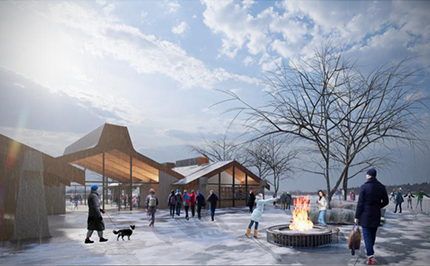 The Main Pavilion will see the renewal of mechanical and electrical, a reconfiguration of spaces and direct outdoor access for skate rentals.