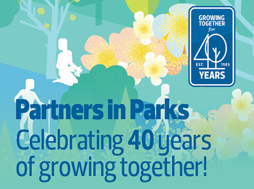 Partners in Parks 40th Anniversary graphic