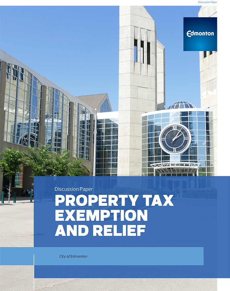 Tax Exemptions and Relief City of Edmonton