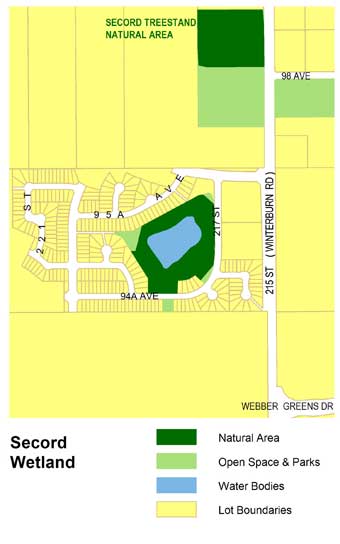 Secord Wetland map