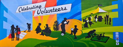 Celebrating Volunteers Mural