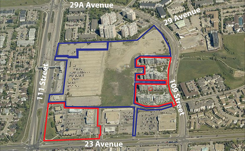 Aerial photograph of site