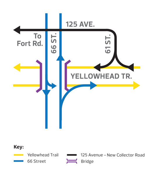 Map depicting local road changes.