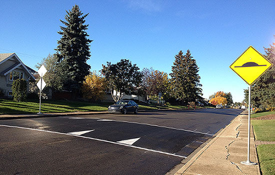 Speed hump photo