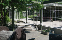 Outdoor deck and composting centre