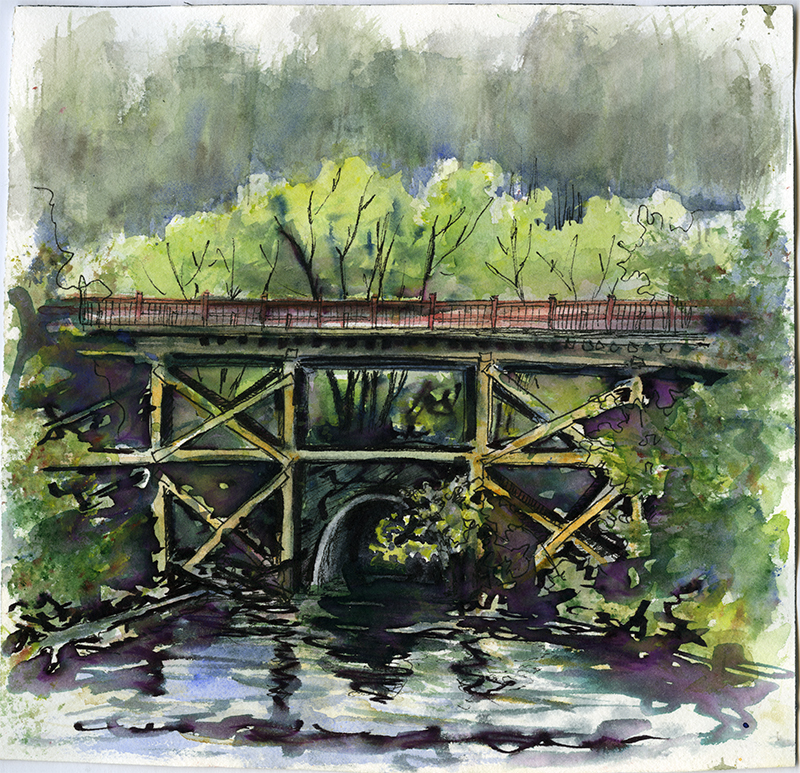 Mill Creek Trestle Bridge by Irina Kruglyakova
