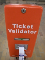 Insert the ticket arrow-end first