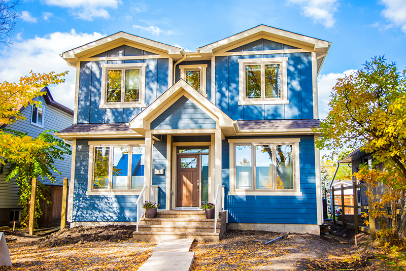 Image of infill housing in a mature neighbourhood