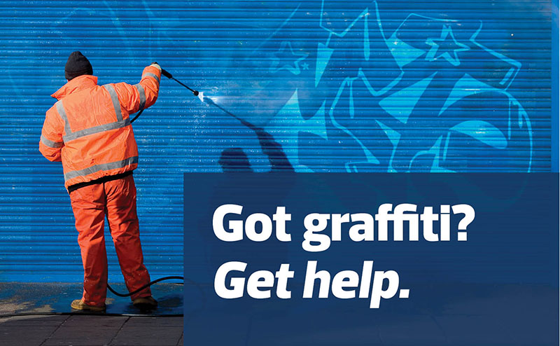 graffiti cleaning banner