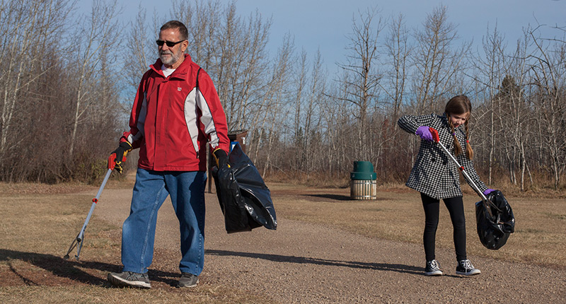 litter clean up