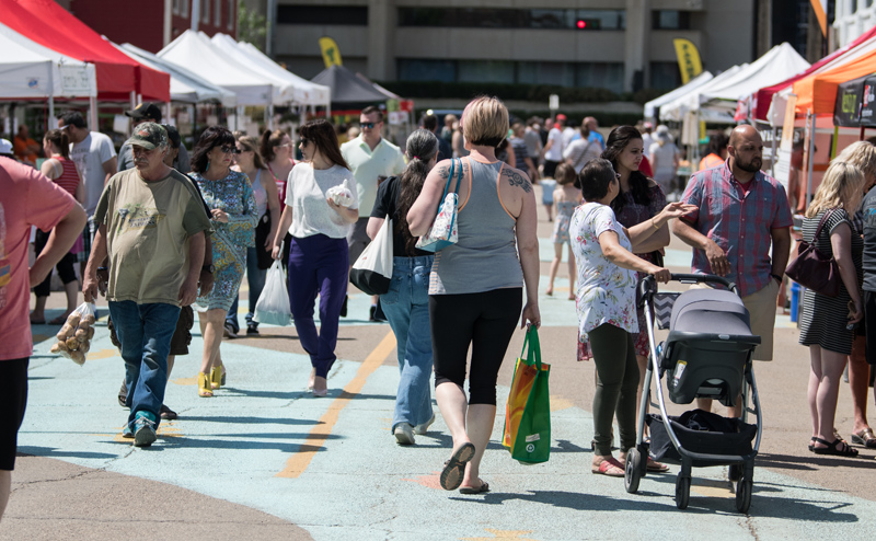 A crowd of people at an event