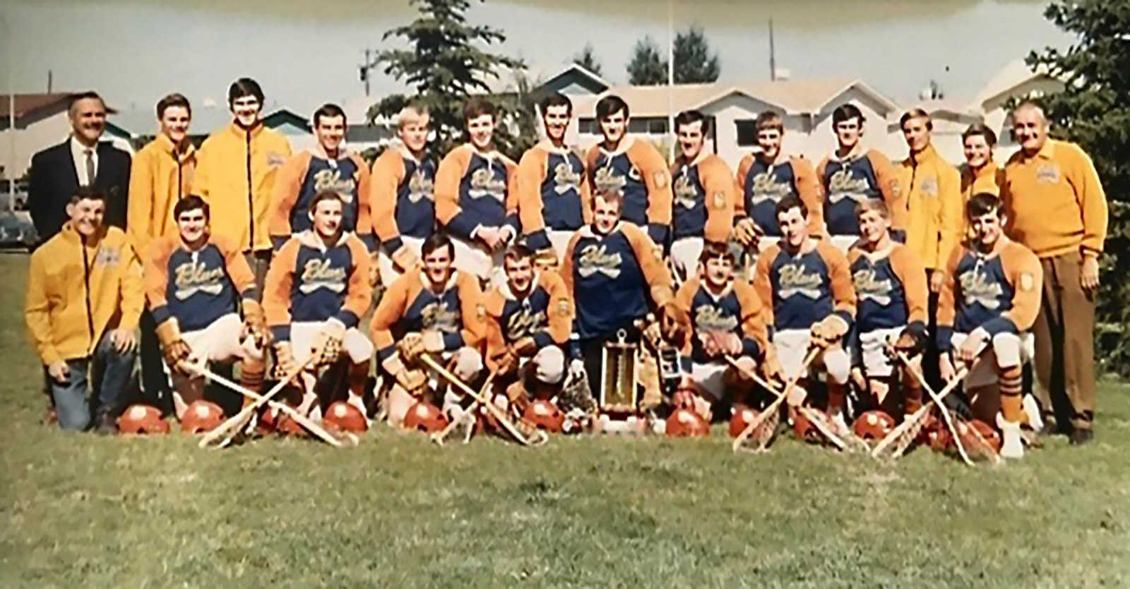 1969 team photo of the North Glenora Blues.