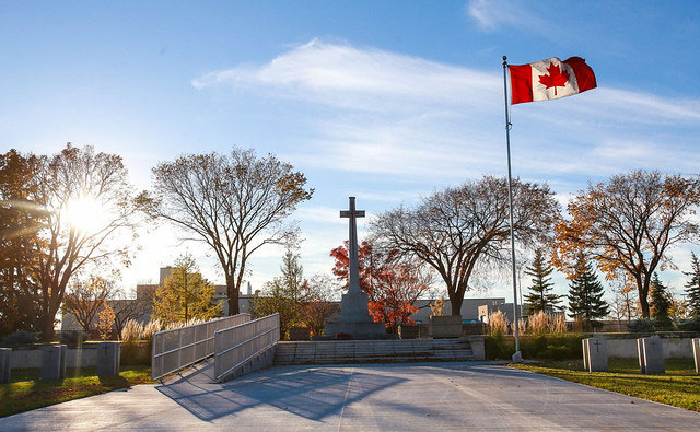 military cemetery entrance