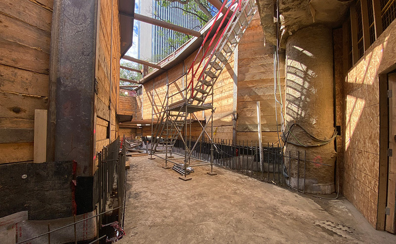 103A Ave 99 Street Pedway "pop up" progress