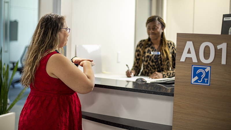 Service desk at Edmonton Tower