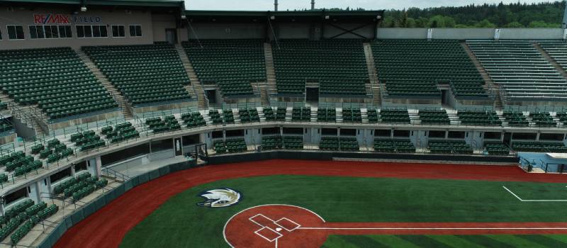 View of the RE/MAX ballpark from the upper seating section