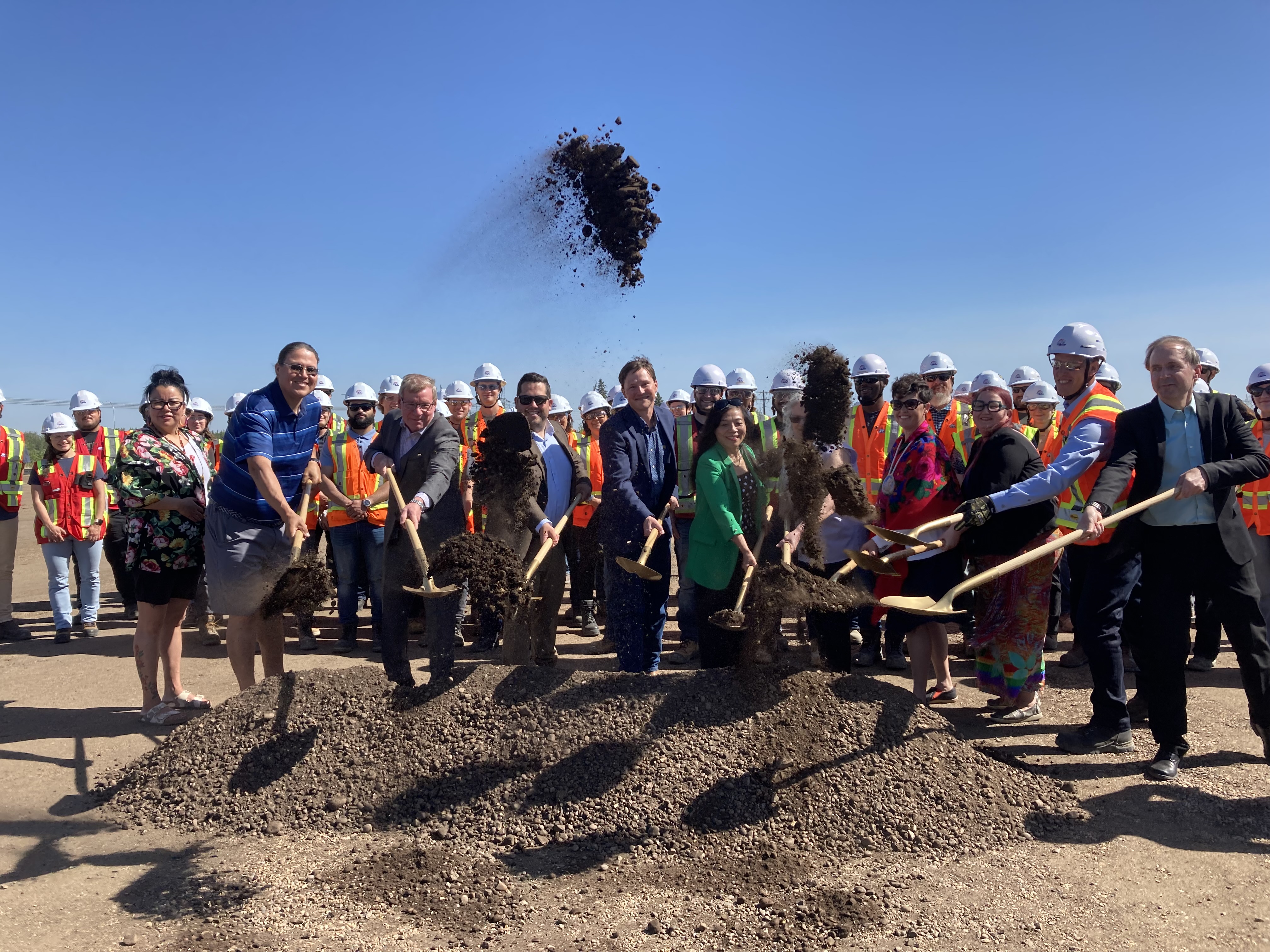 Groundbreaking event for Phase 1 of the Capital Line South LRT Extension