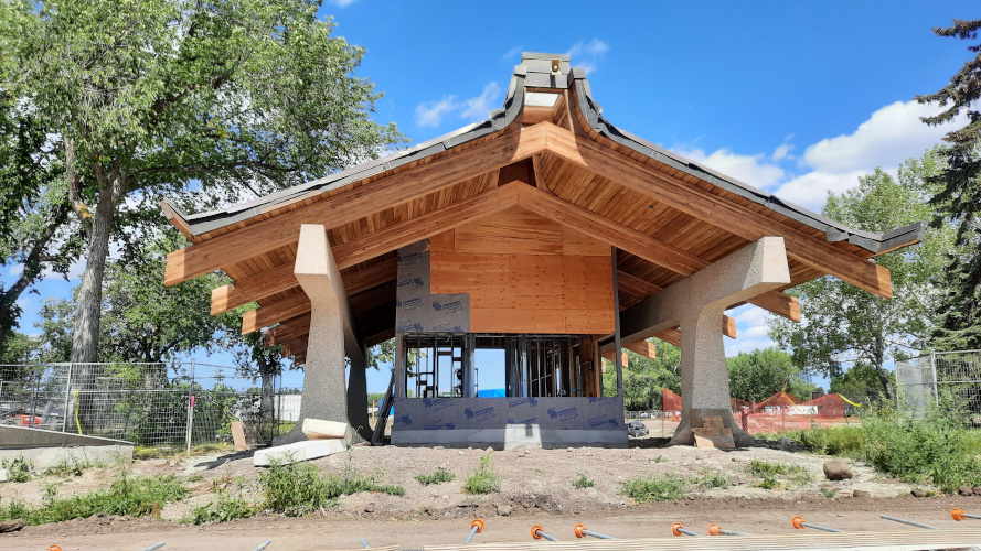 Boat House during restoration