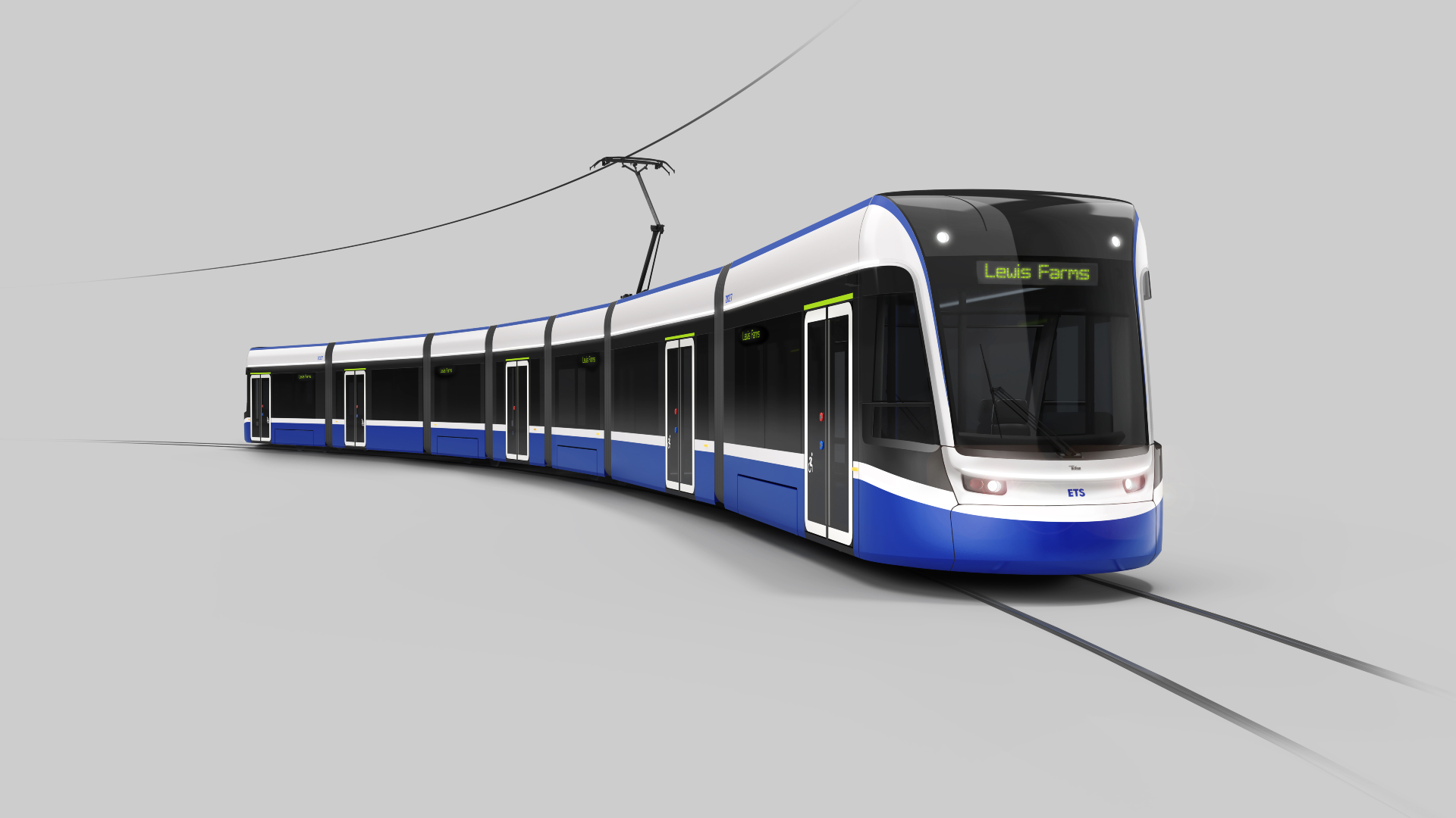 Light Rail Vehicle (low floor) - rendering #1