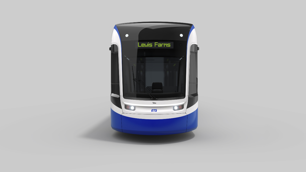 Light Rail Vehicle (low floor) - rendering #2