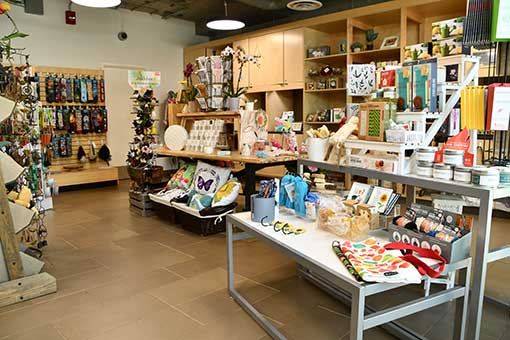 Interior of the Marigold Gift Shop at Muttart 