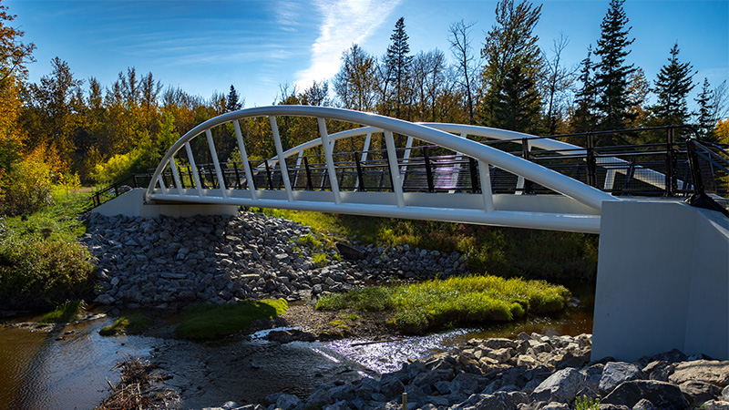 Completed bridge