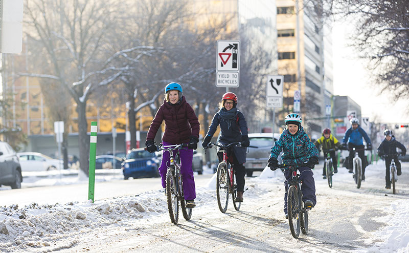 Winter bike ride