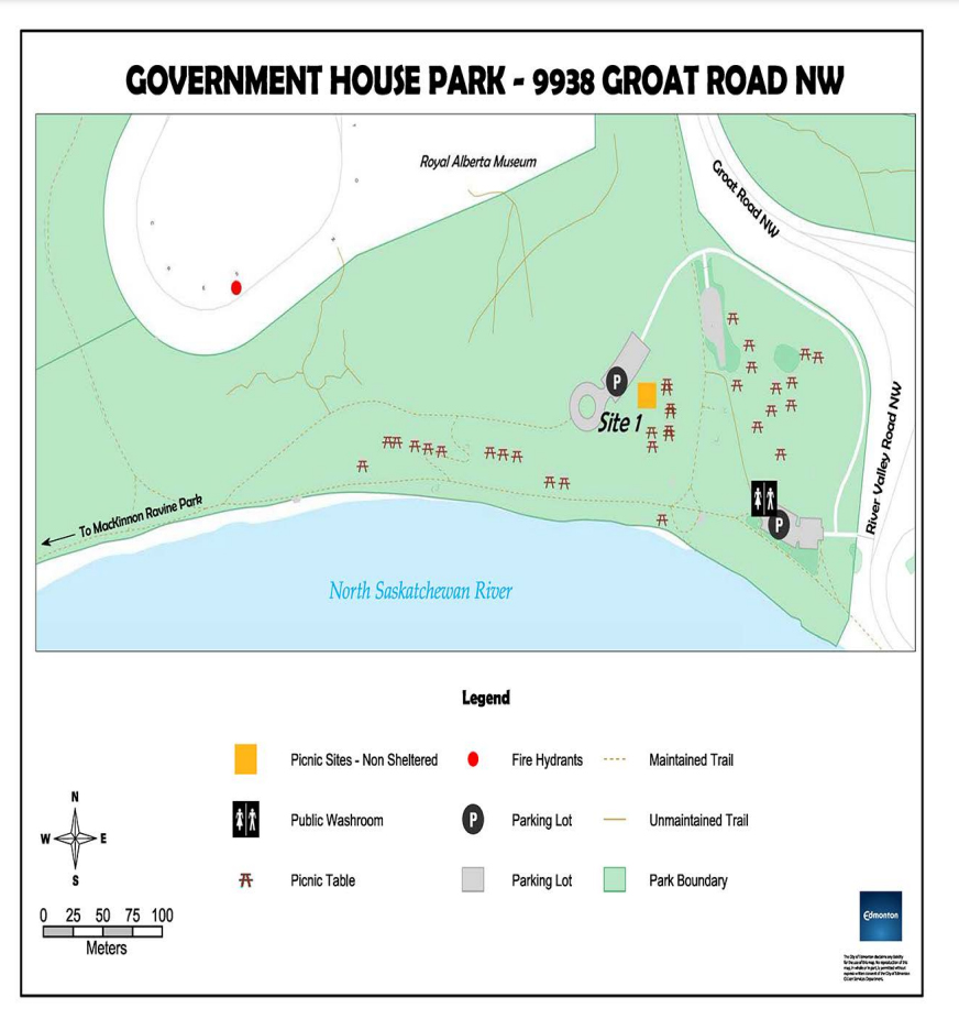 Government House Park Site Map