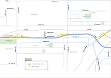 Map showing the project area