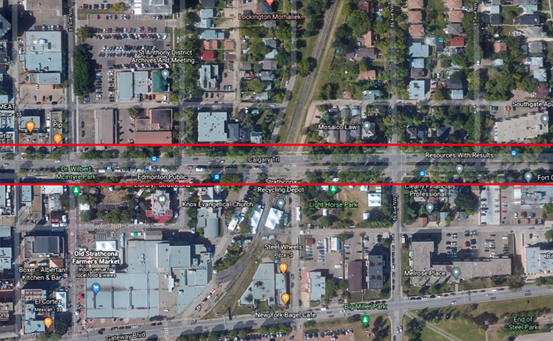 Google map of project area