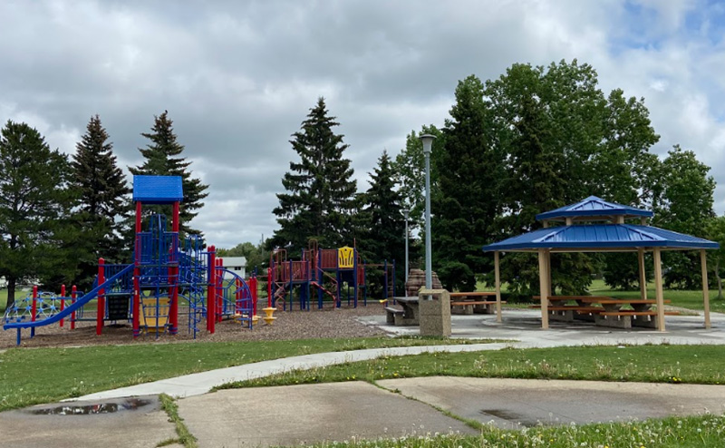 Photo of a playground.