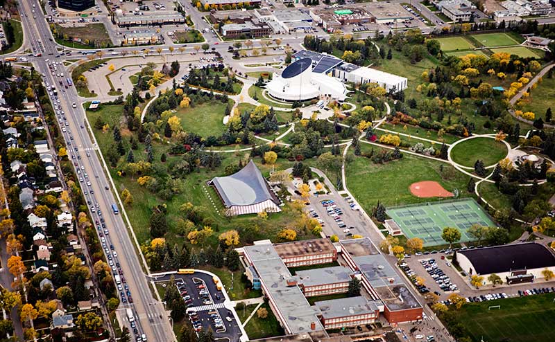 Aerial view of Coronation Park