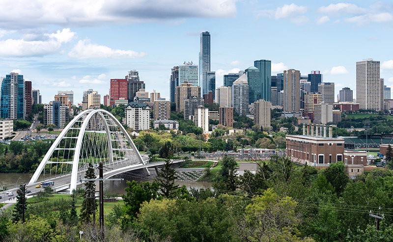 City skyline image