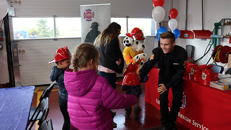 fire station tour with kids