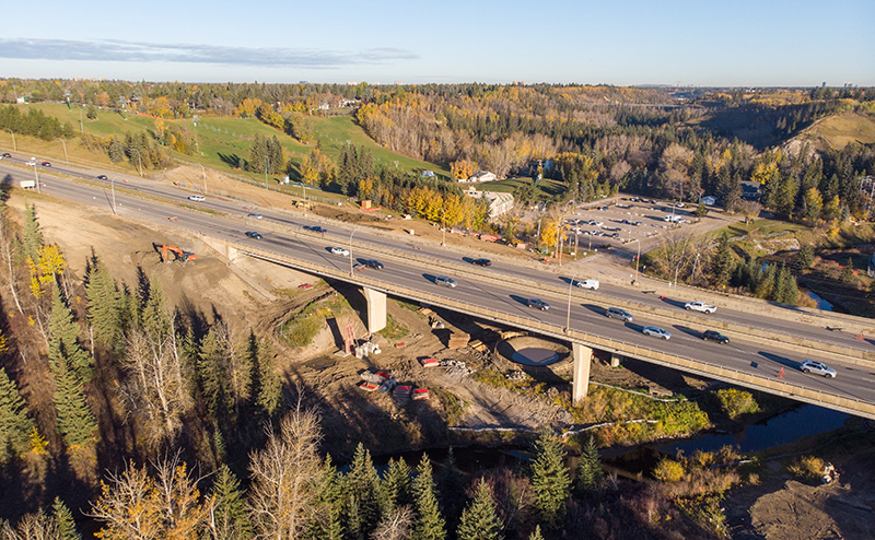 Overview of Terwillegar Drive at Rainbow Valley